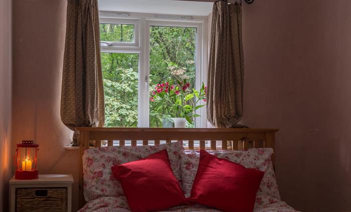 Comfortable bed, with extra blankets and hot water bottles for those wintry days.